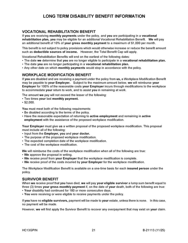 Monthly Disability Income Insurance Plan for Noblesville Schools - Page 22