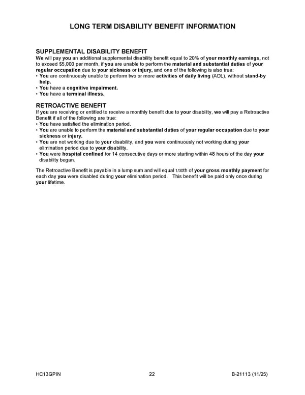 Monthly Disability Income Insurance Plan for Noblesville Schools - Page 23