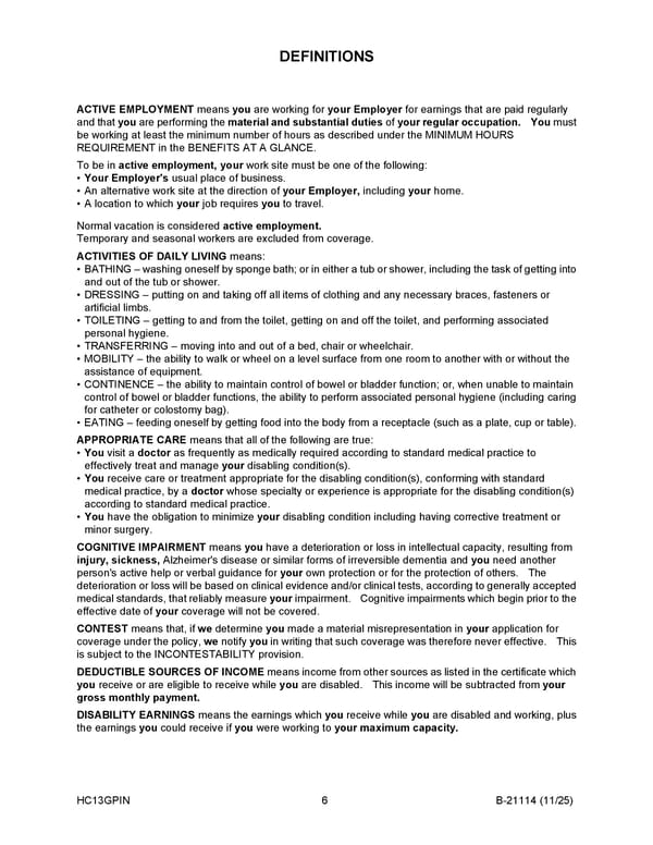 Monthly Disability Income Insurance Plan for Noblesville Schools Employees - Page 7