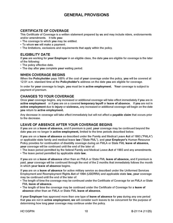 Monthly Disability Income Insurance Plan for Noblesville Schools Employees - Page 11