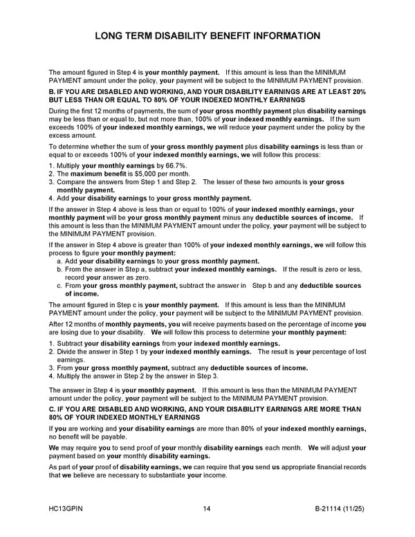 Monthly Disability Income Insurance Plan for Noblesville Schools Employees - Page 15