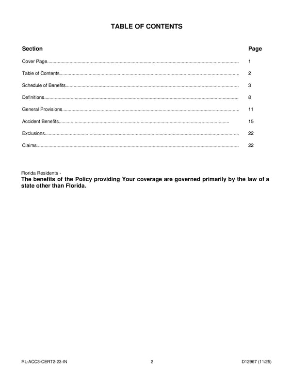 Accident Insurance Plan for Noblesville Schools Employees - Page 3