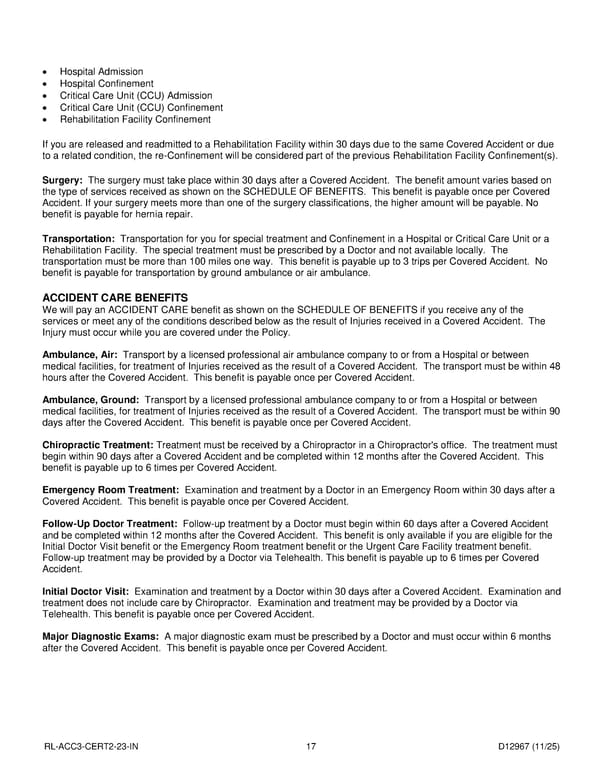 Accident Insurance Plan for Noblesville Schools Employees - Page 18