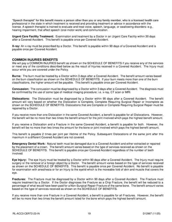 Accident Insurance Plan for Noblesville Schools Employees - Page 20