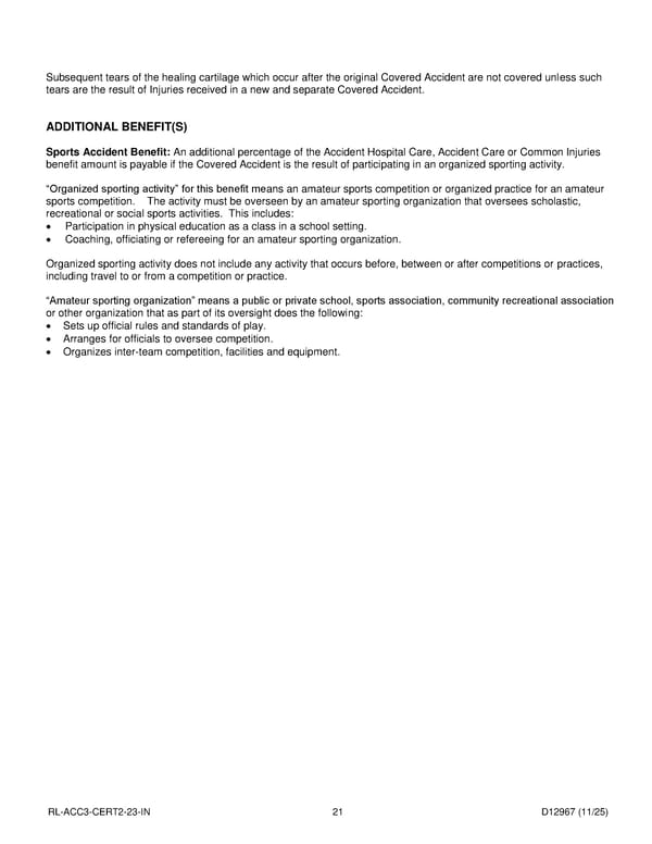 Accident Insurance Plan for Noblesville Schools Employees - Page 22