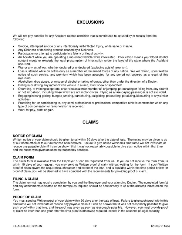 Accident Insurance Plan for Noblesville Schools Employees - Page 23