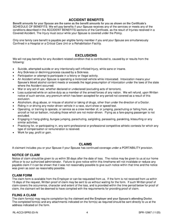 Accident Insurance Plan for Noblesville Schools Employees - Page 28