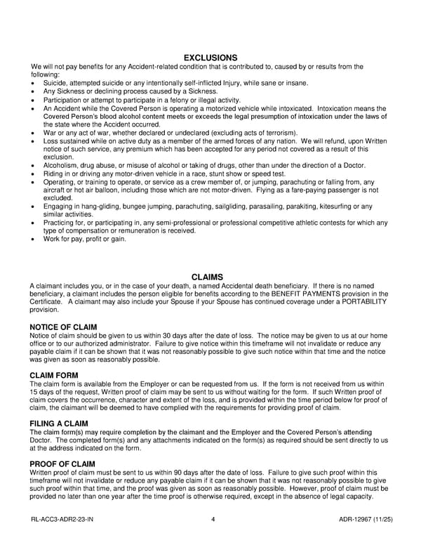 Accident Insurance Plan for Noblesville Schools Employees - Page 47