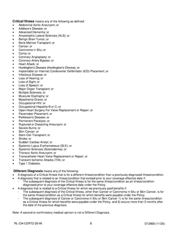 Critical Illness Insurance Plan for Noblesville Schools Employees - Page 9