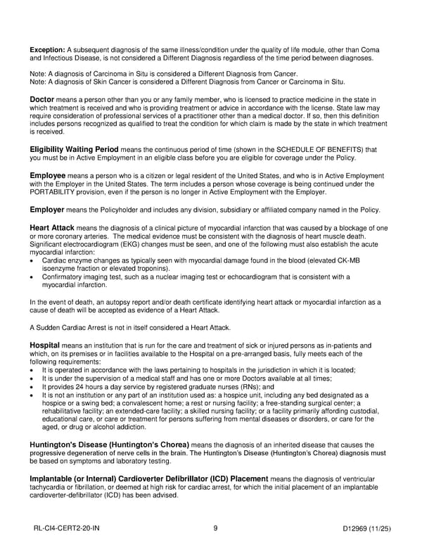 Critical Illness Insurance Plan for Noblesville Schools Employees - Page 10