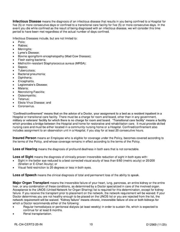 Critical Illness Insurance Plan for Noblesville Schools Employees - Page 11