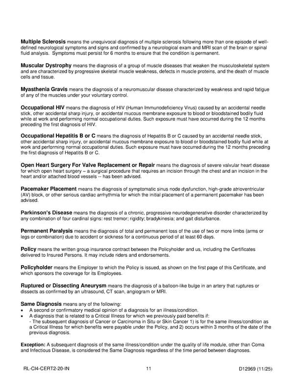 Critical Illness Insurance Plan for Noblesville Schools Employees - Page 12