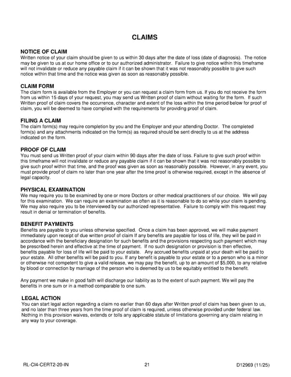 Critical Illness Insurance Plan for Noblesville Schools Employees - Page 22