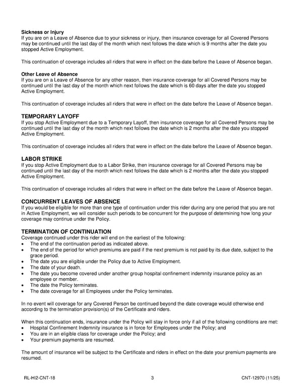 Hospital Confinement Indemnity Insurance Plan for Noblesville Schools - Page 27