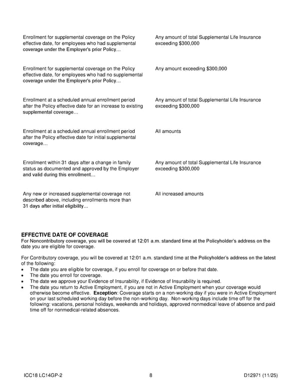 Group Term Life Insurance Plan for Noblesville Schools - Page 9