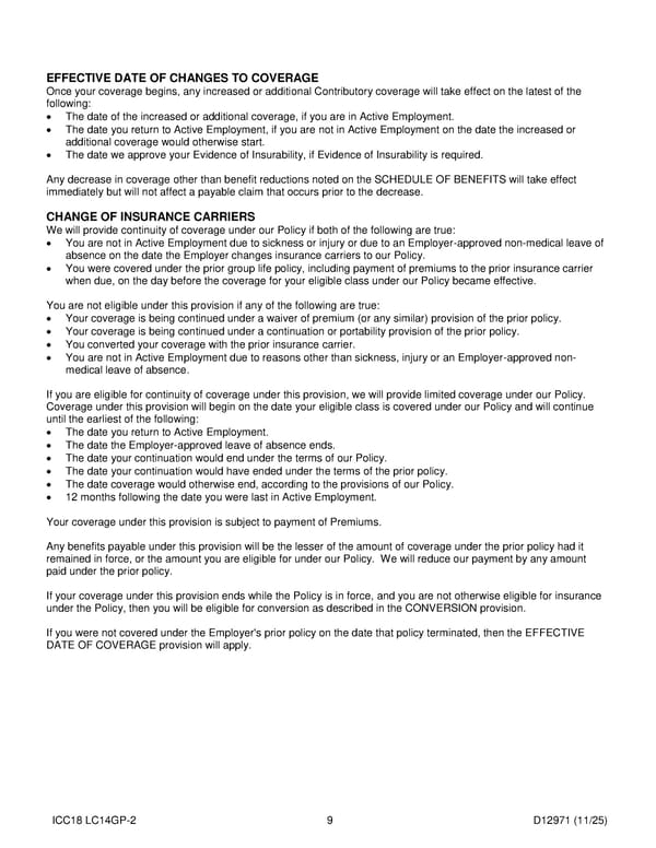 Group Term Life Insurance Plan for Noblesville Schools - Page 10