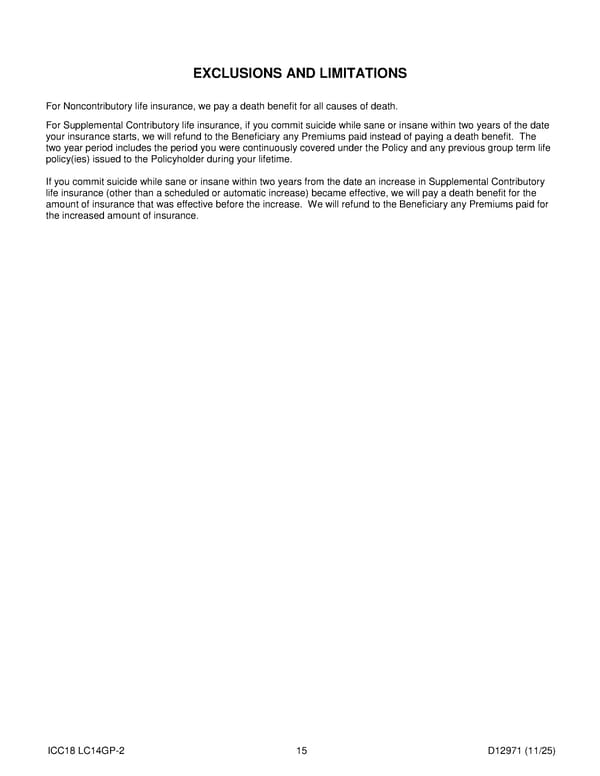 Group Term Life Insurance Plan for Noblesville Schools - Page 16