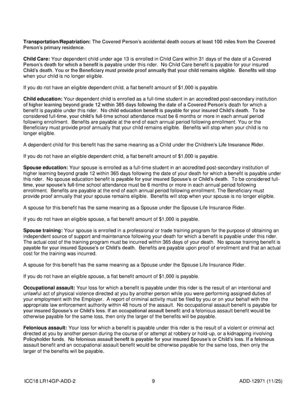 Group Term Life Insurance Plan for Noblesville Schools - Page 66
