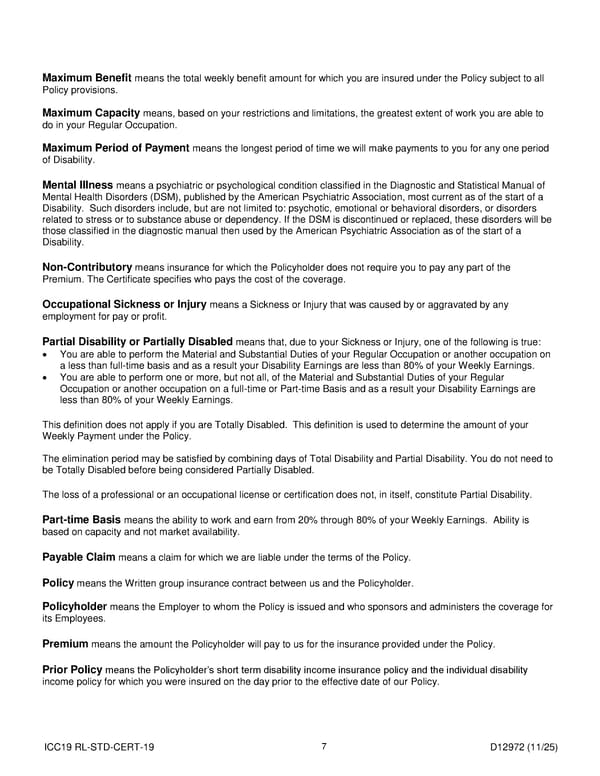 Short Term Disability Income Insurance Plan for Noblesville Schools - Page 8