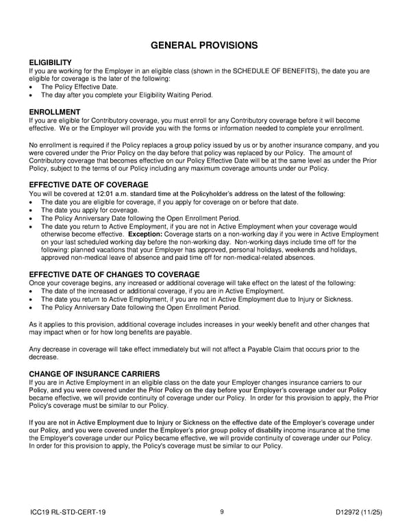 Short Term Disability Income Insurance Plan for Noblesville Schools - Page 10