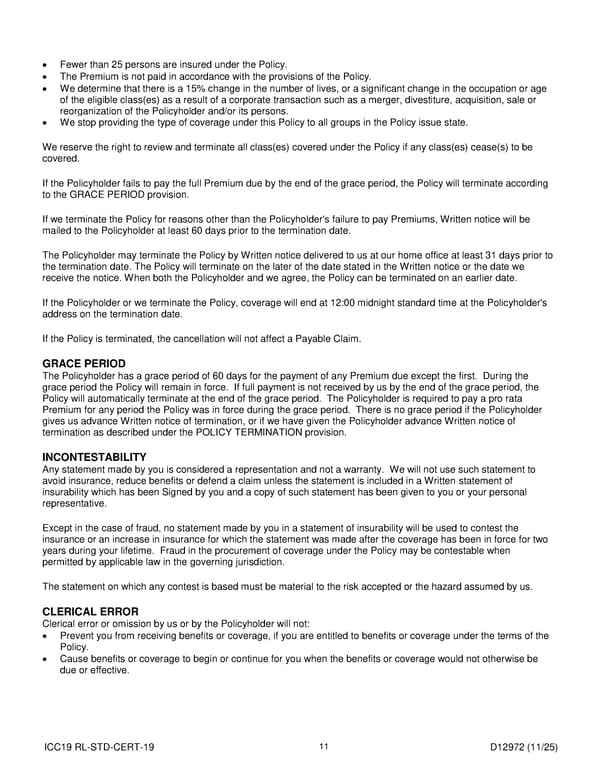 Short Term Disability Income Insurance Plan for Noblesville Schools - Page 12