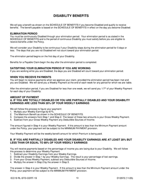 Short Term Disability Income Insurance Plan for Noblesville Schools - Page 14