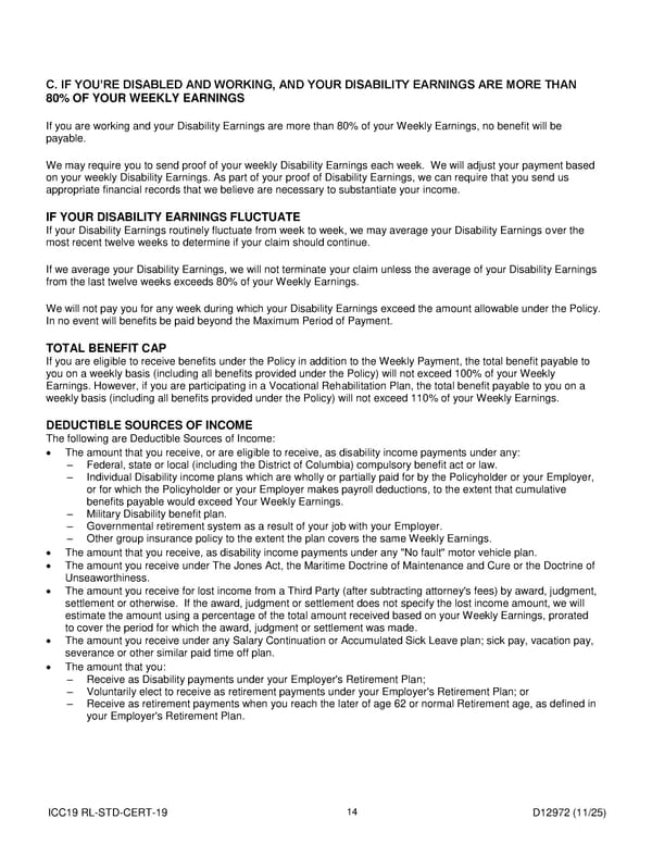 Short Term Disability Income Insurance Plan for Noblesville Schools - Page 15