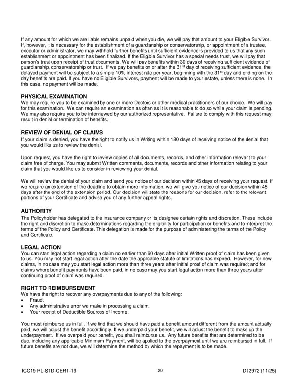 Short Term Disability Income Insurance Plan for Noblesville Schools - Page 21
