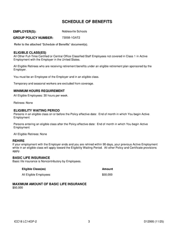 Noblesville Schools Group Term Life Insurance Plan - Page 4