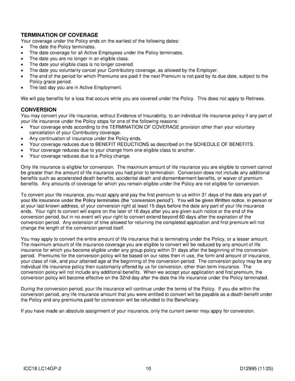 Noblesville Schools Group Term Life Insurance Plan - Page 11