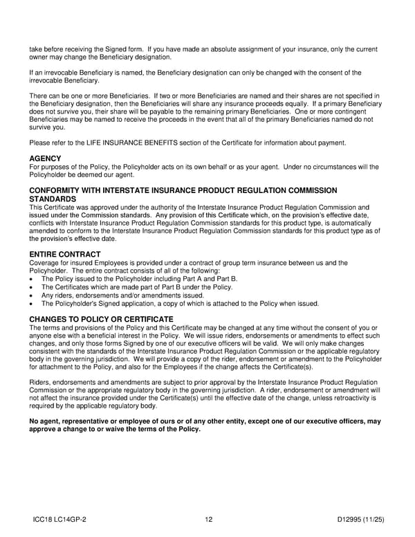Noblesville Schools Group Term Life Insurance Plan - Page 13