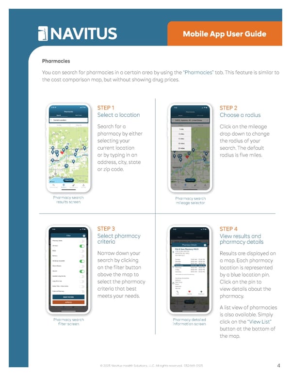 Navitus Mobile App User Guide - Page 4