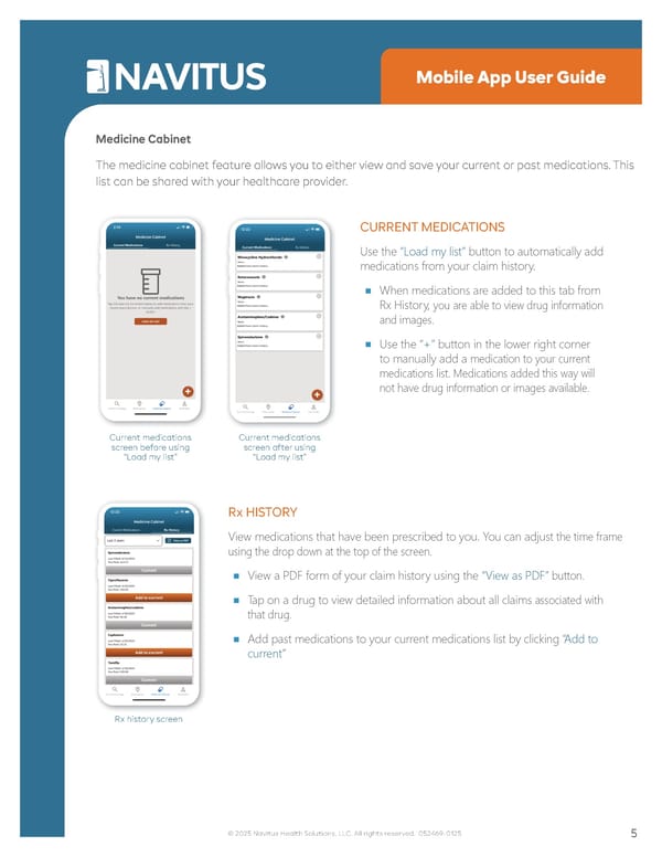 Navitus Mobile App User Guide - Page 5