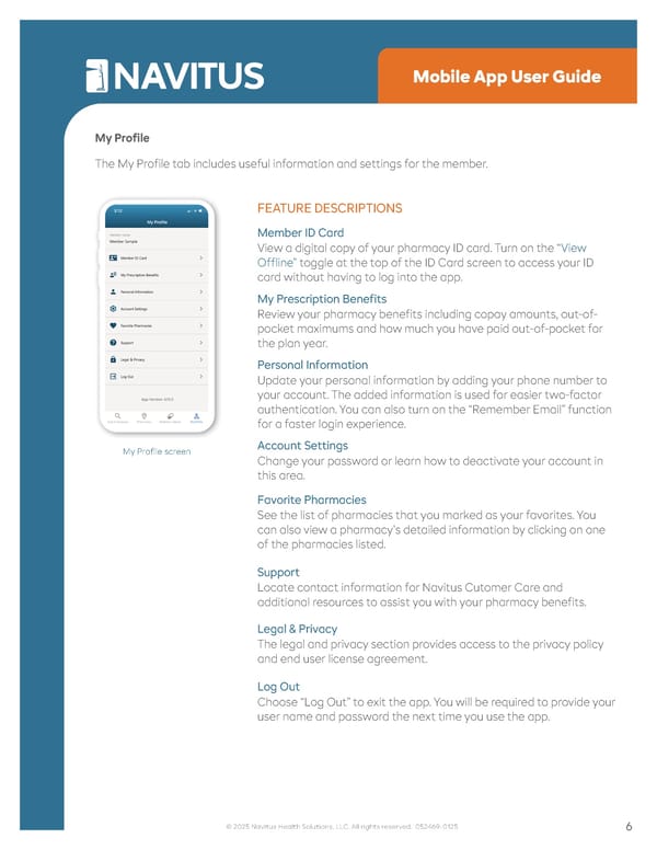 Navitus Mobile App User Guide - Page 6