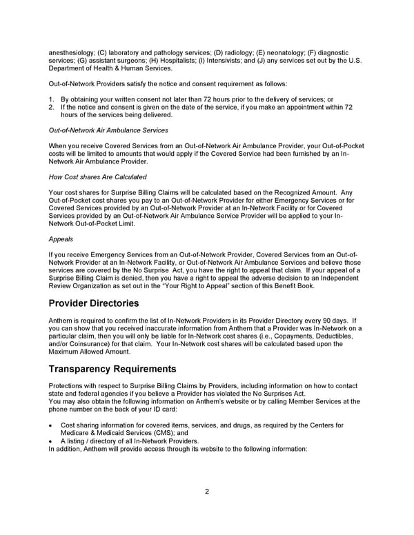 Benefit Booklet: Plan 1 - Page 3