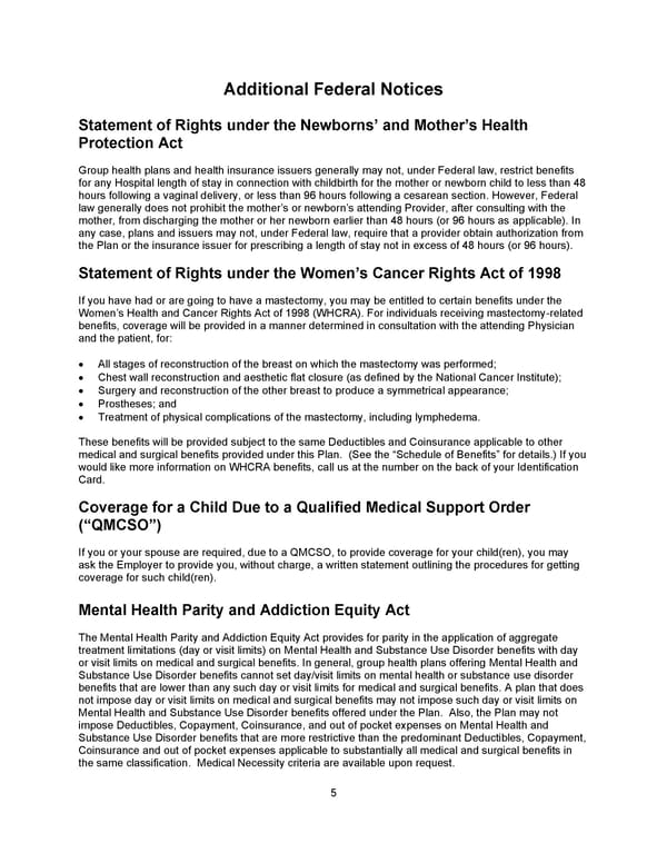 Benefit Booklet: Plan 1 - Page 6