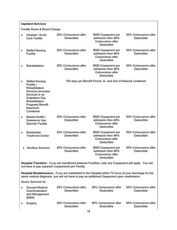 Benefit Booklet: Plan 1 - Page 20