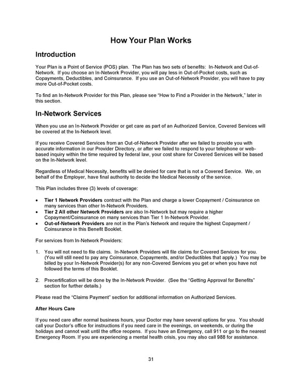 Benefit Booklet: Plan 1 - Page 32
