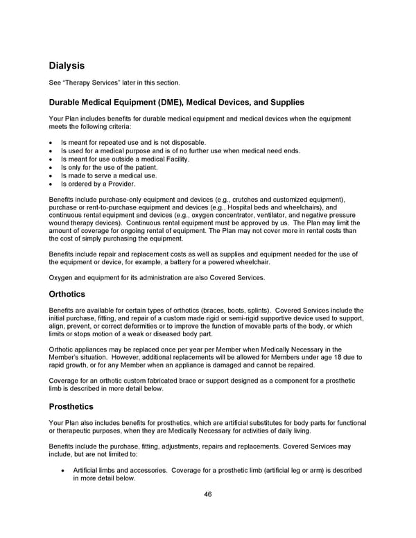 Benefit Booklet: Plan 1 - Page 47