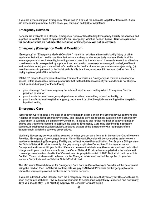 Benefit Booklet: Plan 1 - Page 49