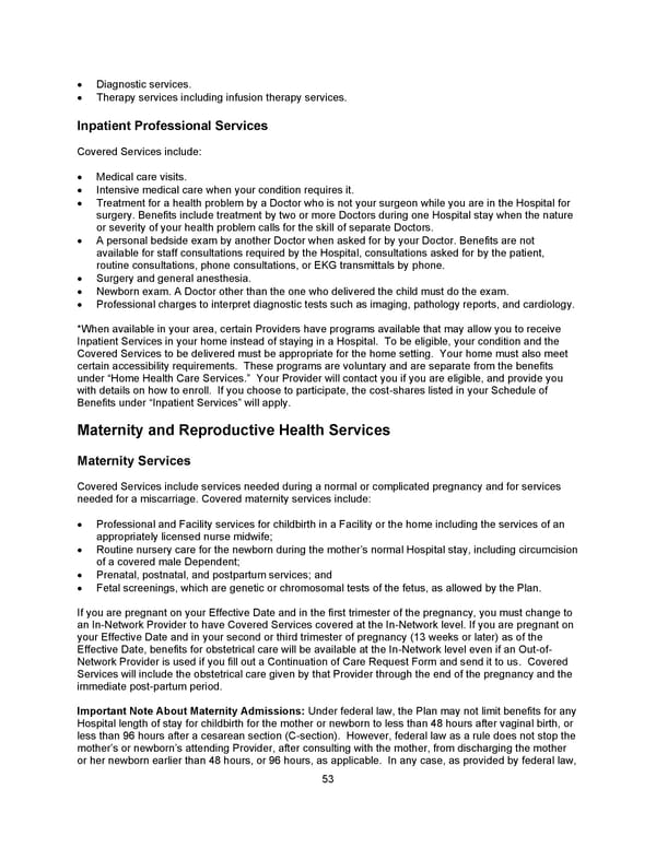 Benefit Booklet: Plan 1 - Page 54