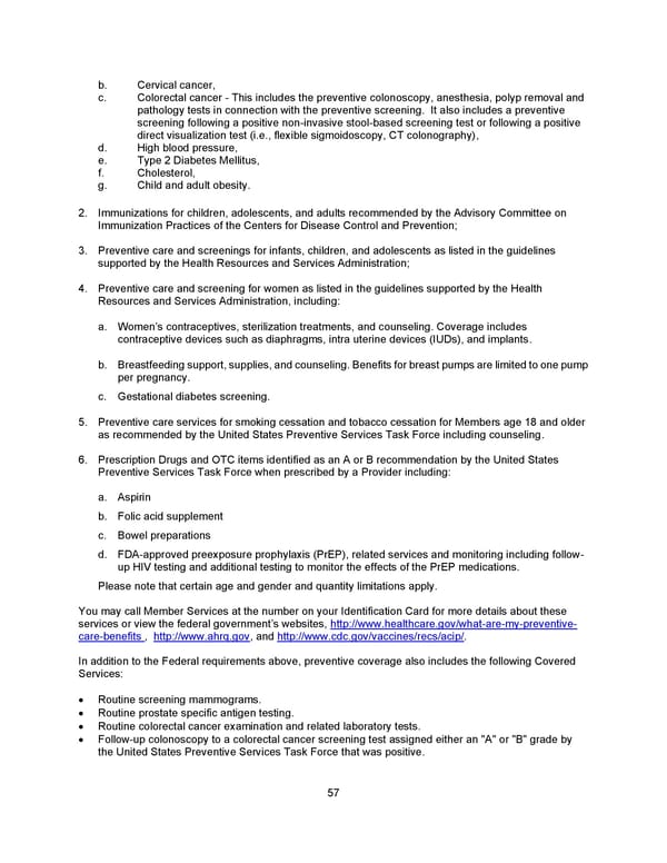 Benefit Booklet: Plan 1 - Page 58