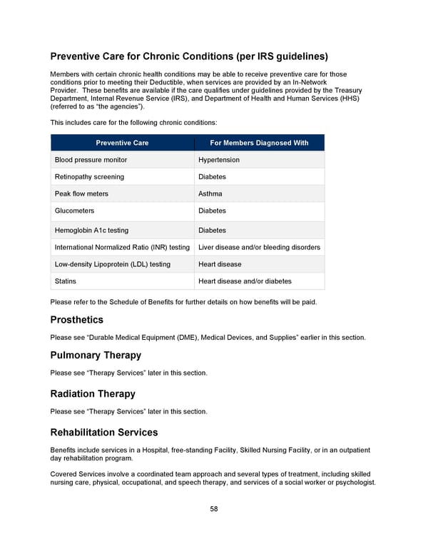 Benefit Booklet: Plan 1 - Page 59