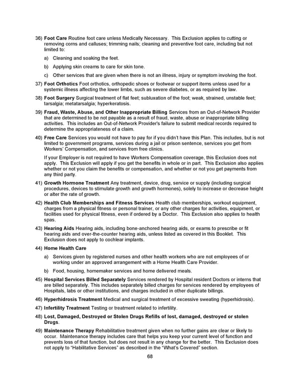 Benefit Booklet: Plan 1 - Page 69