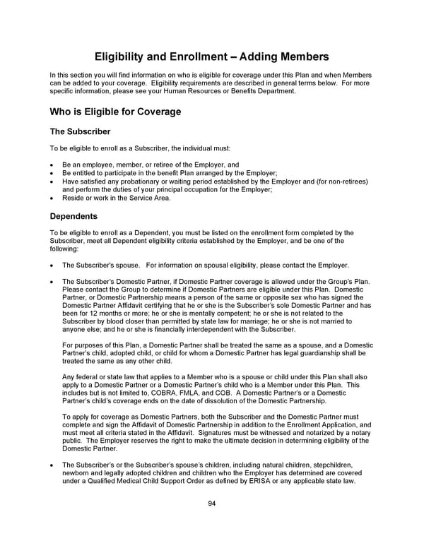 Benefit Booklet: Plan 1 - Page 95