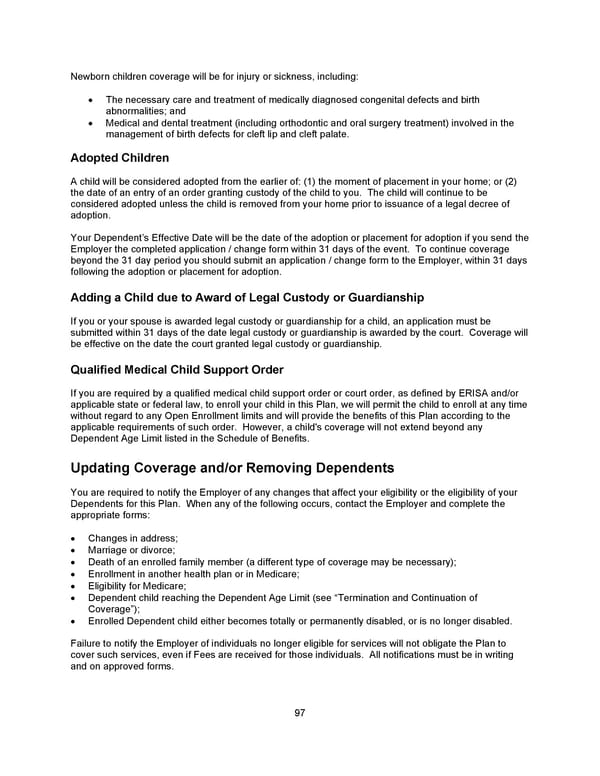 Benefit Booklet: Plan 1 - Page 98