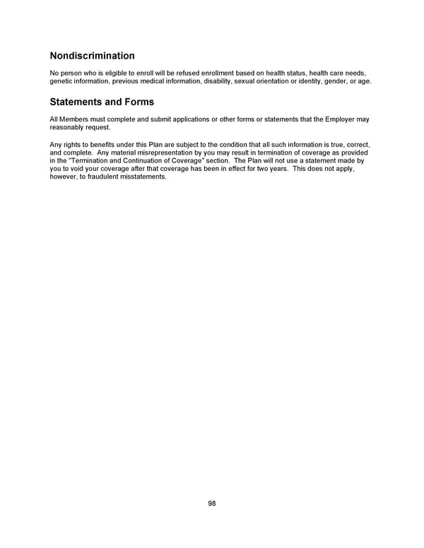 Benefit Booklet: Plan 1 - Page 99