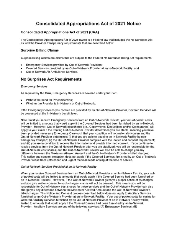 Benefit Booklet: Plan 2 - Page 2