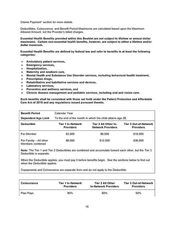 Benefit Booklet: Plan 2 - Page 16