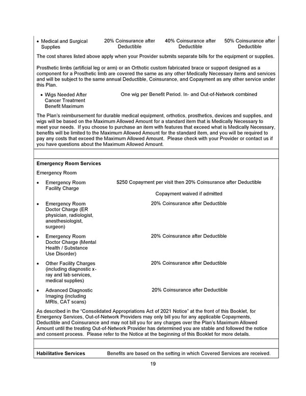 Benefit Booklet: Plan 2 - Page 20